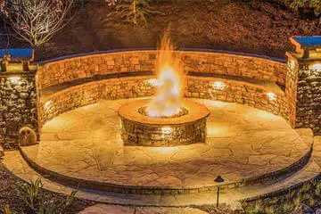 Outdoor makeover: Fire-Pit-Installation-Round-Stackstone