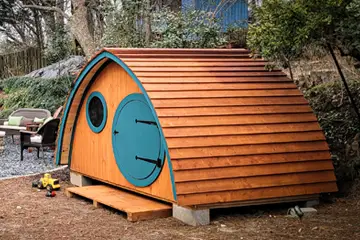 Outdoor makeover: Kid-Friendly-Backyards-hobbit-house