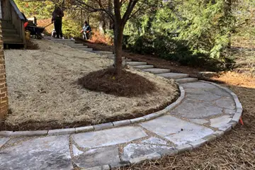 Outdoor makeover: Retaning-Wall-Installation-Belgard-Segmental-Retaining-Wall