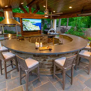 Outdoor makeover: Atlanta-hardscaping-outdoor-kitchen