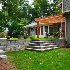 Outdoor makeover: Decatur-Firepits-Retaning-Walls