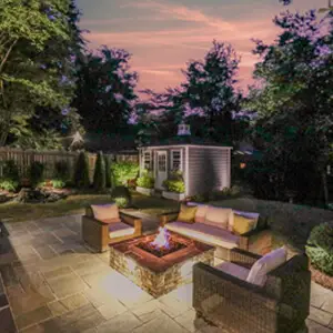 Outdoor makeover: Landscape-Services-In-Woodstock-Firepit