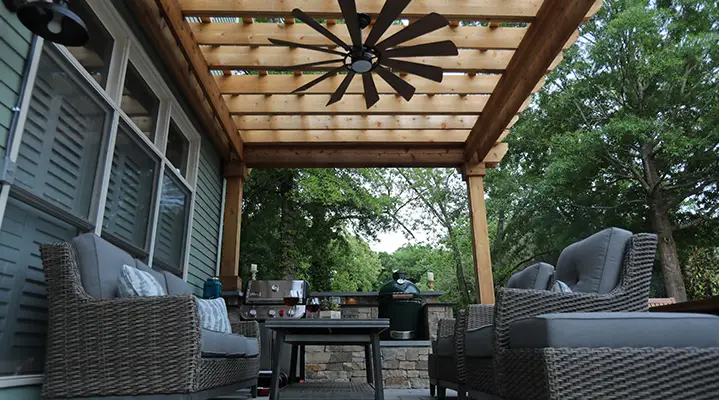 Outdoor makeover: Outdoor-Pergolas-With-Fan-Blog