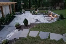 Outdoor makeover: Yard-Design-Accent-Hardscape-Installation