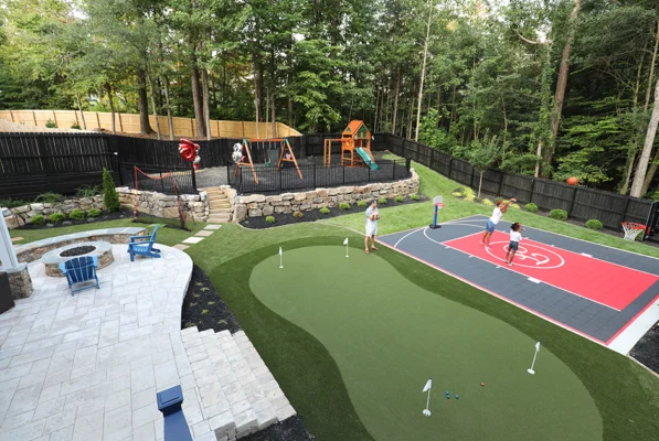 Outdoor Makeover: Backyard_Multi_Sports_Court_Design_Ideas