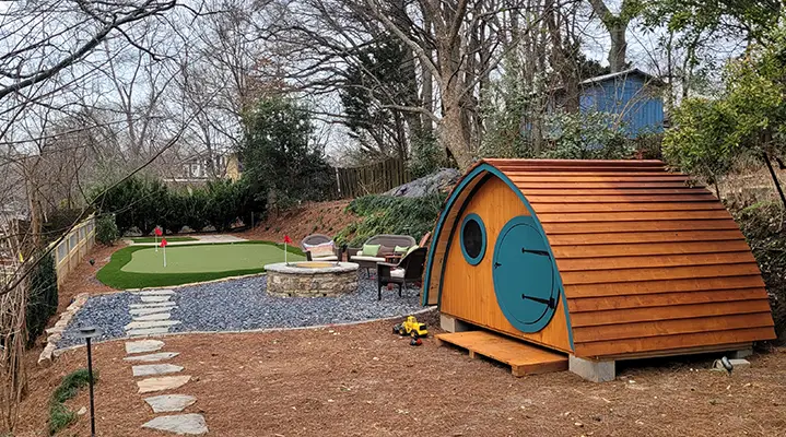 Outdoor Makeover: Hobbit-House-for-kids