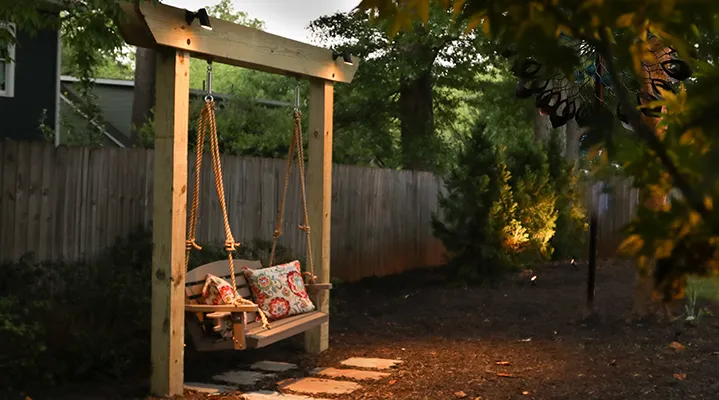 Outdoor Makeover:  unique-backyard-swing-ideas